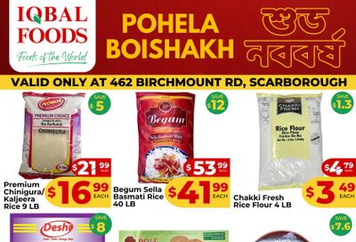 Iqbal Foods (Birchmount Rd.) Flyer April 11 to 15
