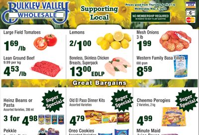 Bulkley Valley Wholesale Flyer April 28 to May 3