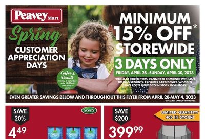 Peavey Mart Flyer April 28 to May 4