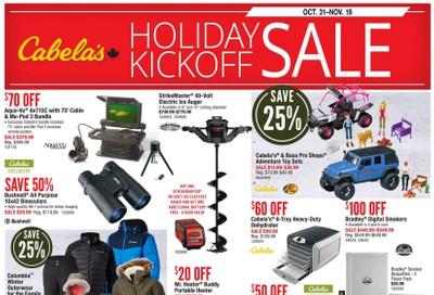 Cabela's Holiday Kickoff Sale Flyer October 31 to November 19