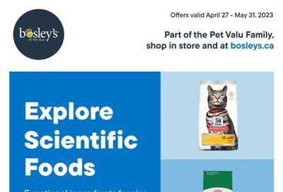 Bosley's by PetValu Flyer April 27 to May 31