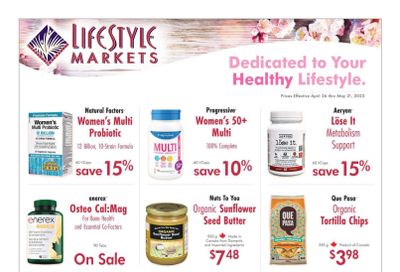Lifestyle Markets Flyer April 26 to May 21