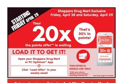 Shoppers Drug Mart (West) Flyer April 29 to May 4