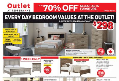 Outlet at Tepperman's Flyer April 28 to May 4