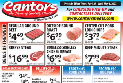 Cantor's Meats Flyer April 27 to May 3