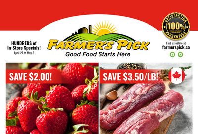 Farmer's Pick Flyer April 27 to May 3