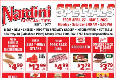 Nardini Specialties Flyer April 27 to May 3
