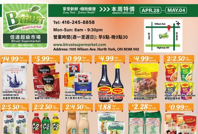 Btrust Supermarket (North York) Flyer April 28 to May 4