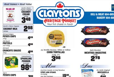 Claytons Heritage Market Flyer April 28 to May 4