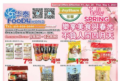 Foody World Flyer April 28 to May 4