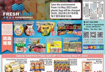 FreshLand Supermarket Flyer April 28 to May 4
