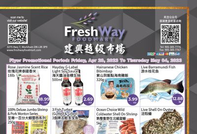 FreshWay Foodmart Flyer April 28 to May 4