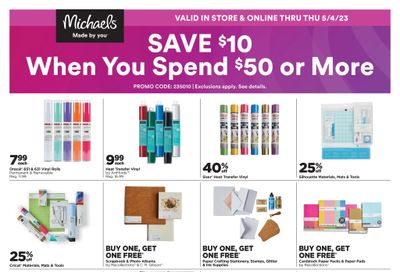 Michael's Flyer April 28 to May 4