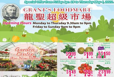 Grant's Food Mart Flyer April 28 to May 4