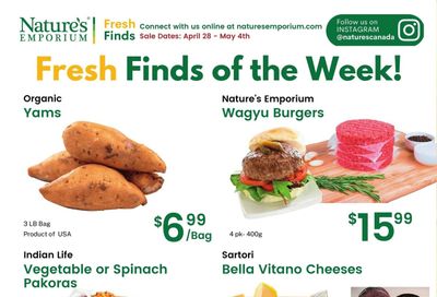 Nature's Emporium Weekly Flyer April 28 to May 4