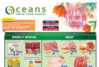 Oceans Fresh Food Market (West Dr., Brampton) Flyer April 28 to May 4