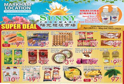 Sunny Foodmart (Markham) Flyer April 28 to May 4