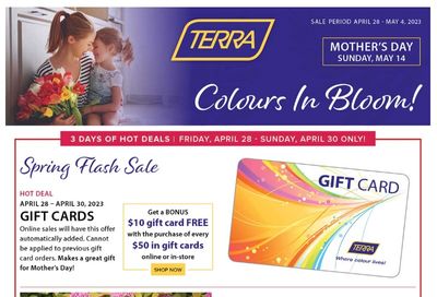 Terra Greenhouses Flyer April 28 to May 4