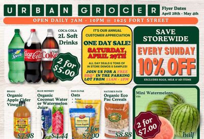 Urban Grocer Flyer April 28 to May 4