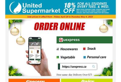 United Supermarket Flyer April 28 to May 4