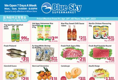 Blue Sky Supermarket (North York) Flyer April 28 to May 4