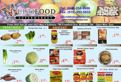 MultiFood Supermarket Flyer April 28 to May 4