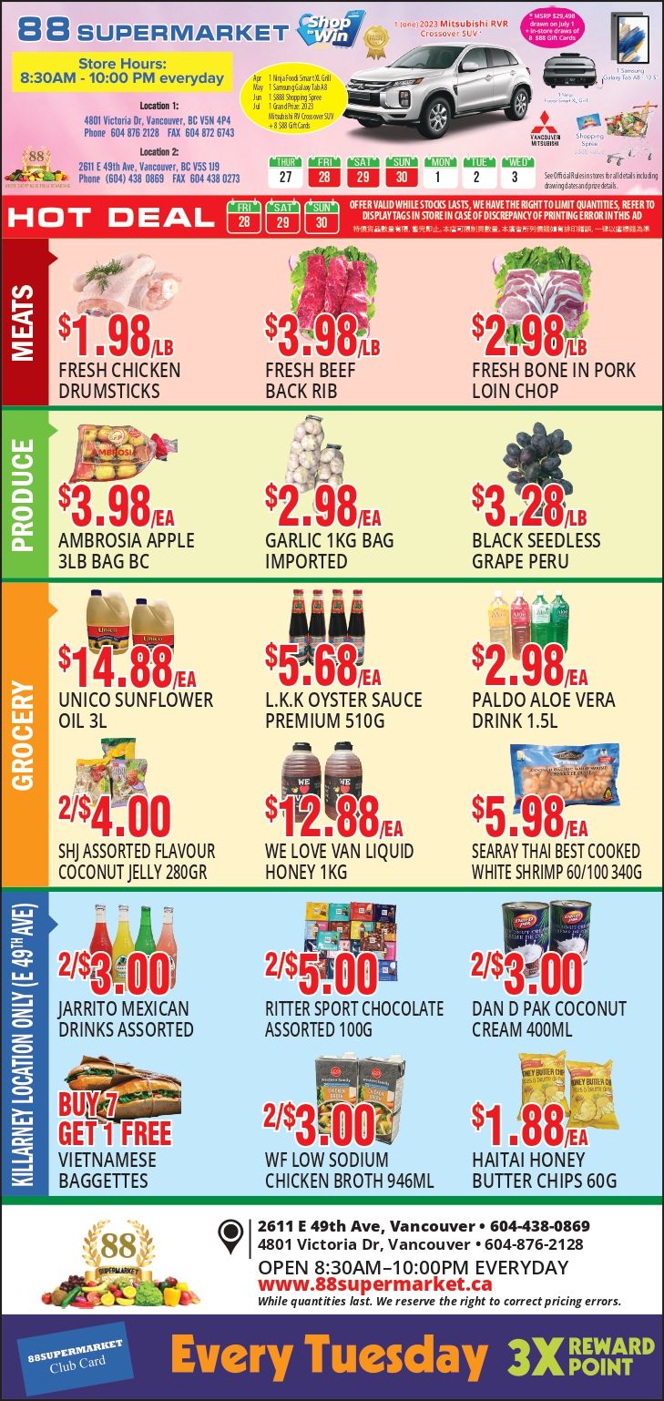 88 Supermarket Flyer April 27 to May 3