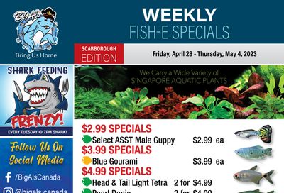 Big Al's (Scarborough) Weekly Specials April 28 to May 4