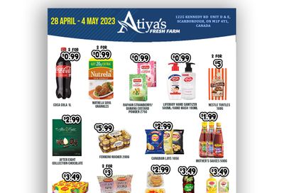 Atiya's Fresh Farm Flyer April 28 to May 4