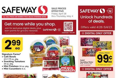 Safeway (DC, MD) Weekly Ad Flyer Specials April 28 to May 4, 2023