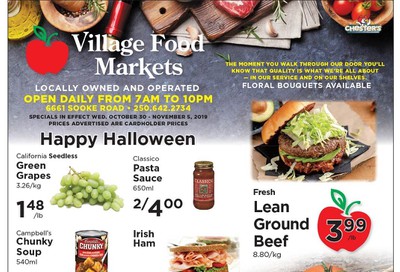 Village Food Market Flyer October 30 to November 5