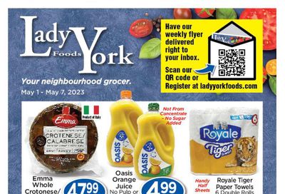 Lady York Foods Flyer May 1 to 7