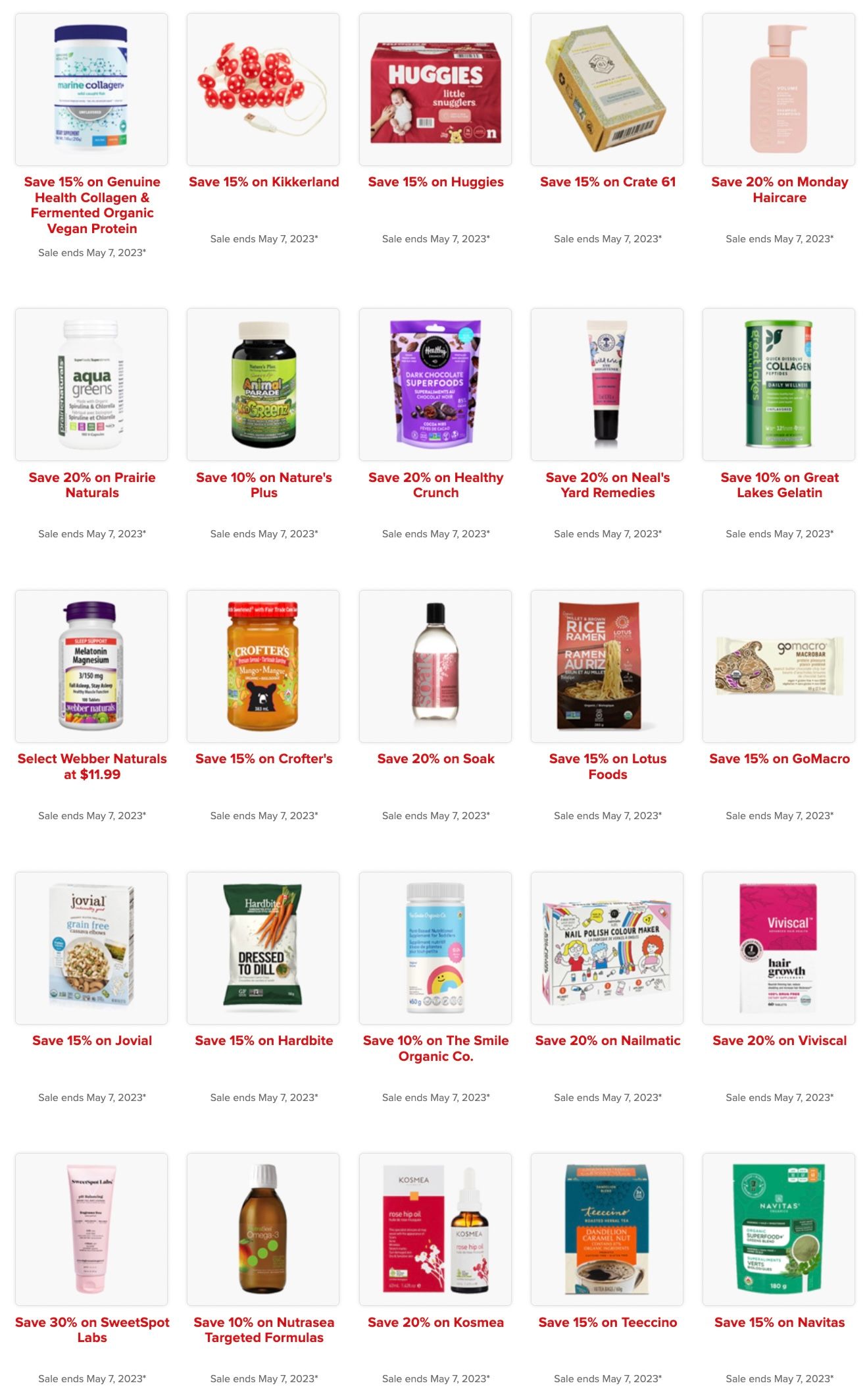 Well.ca Weekly Sales May 1 to 7