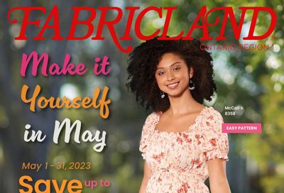 Fabricland (ON) Flyer May 1 to 31