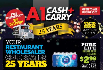 A-1 Cash and Carry Flyer May 1 to 30