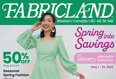 Fabricland (West) Flyer May 1 to 22