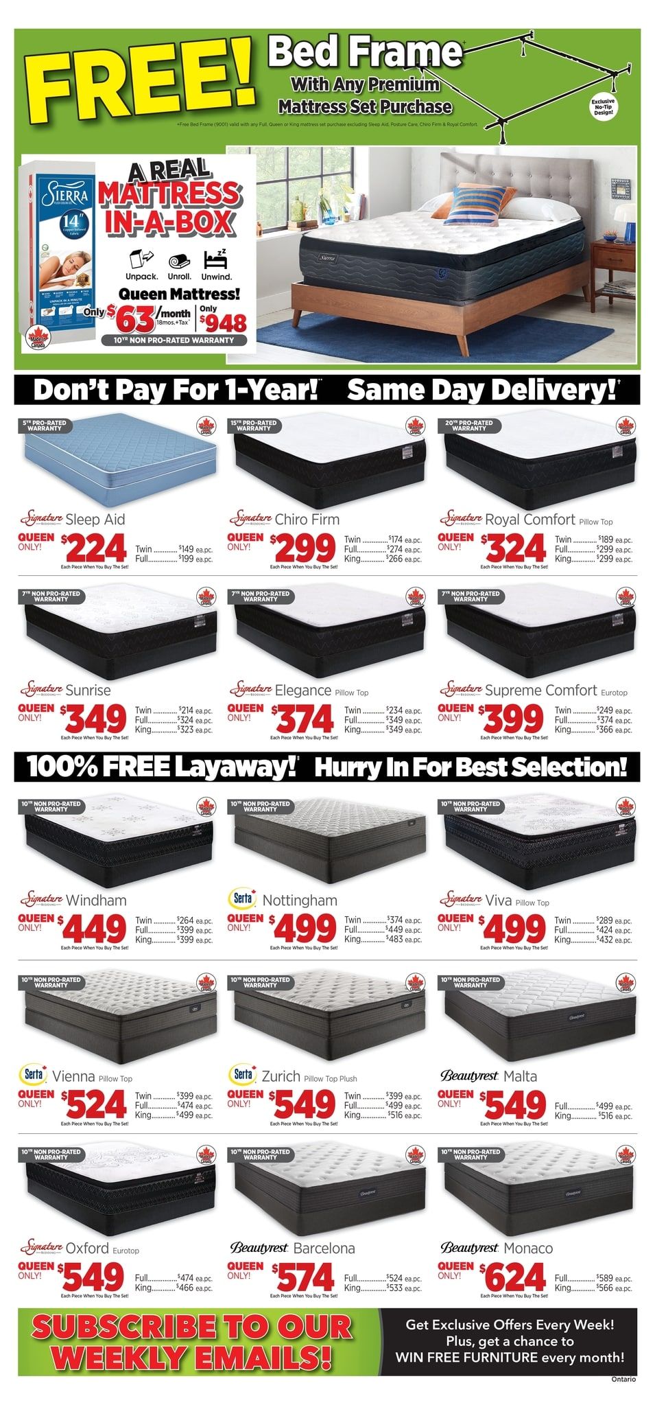Surplus Furniture & Mattress Warehouse (Belleville) Flyer May 1 to 7