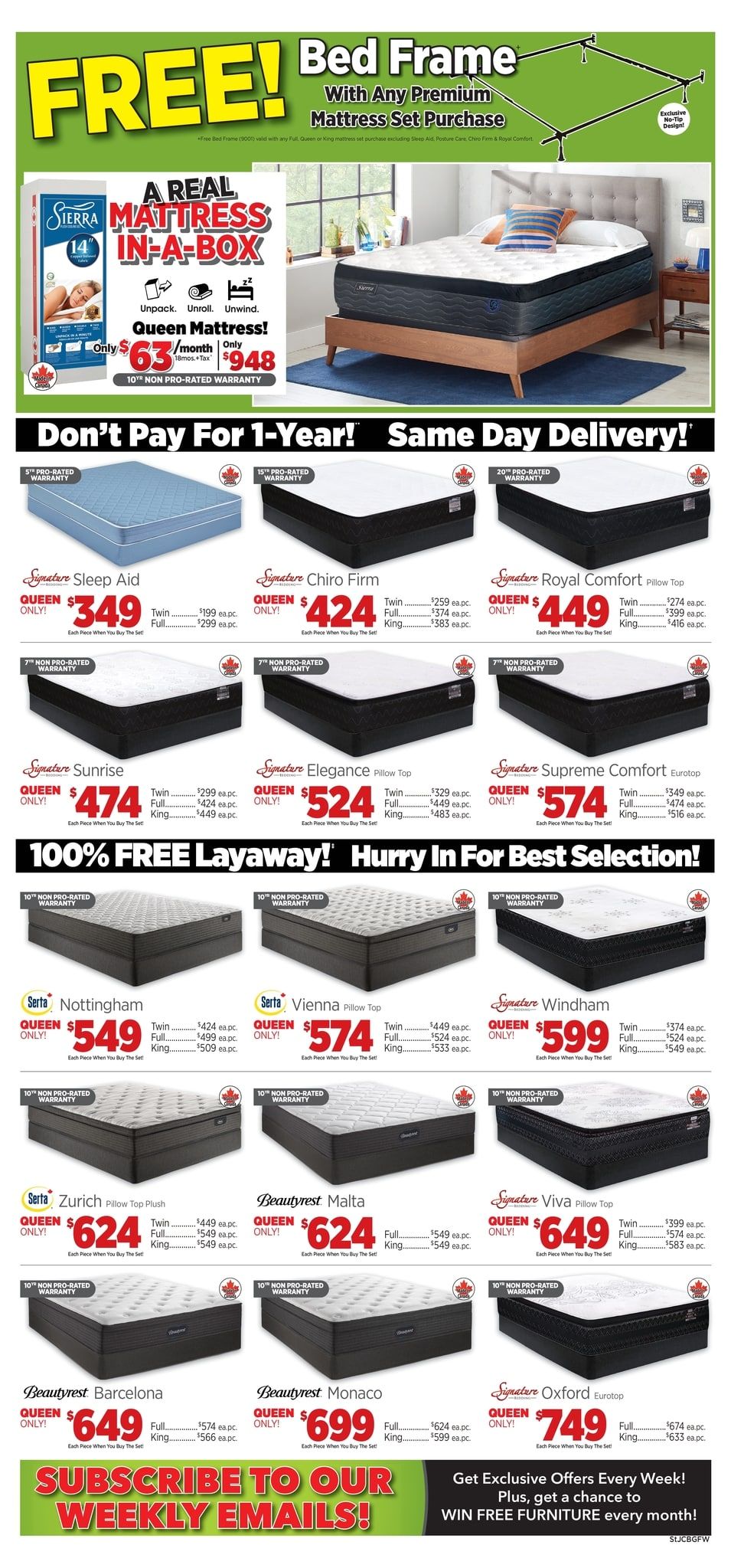 Surplus Furniture & Mattress Warehouse (St. John's) Flyer May 1 to 7