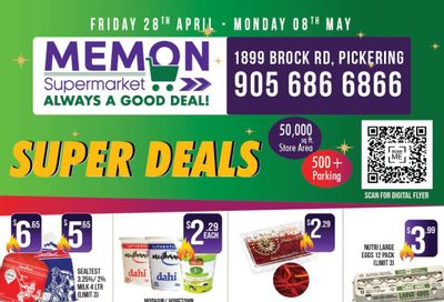 Memon Supermarket Flyer April 28 to May 8