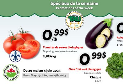 Marches Tau Weekly Produce Flyer May 29 to June 4