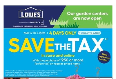 Lowe's (ON) Flyer May 4 to 10