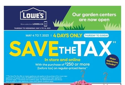 Lowe's (West) Flyer May 4 to 10