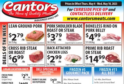 Cantor's Meats Flyer May 4 to 10