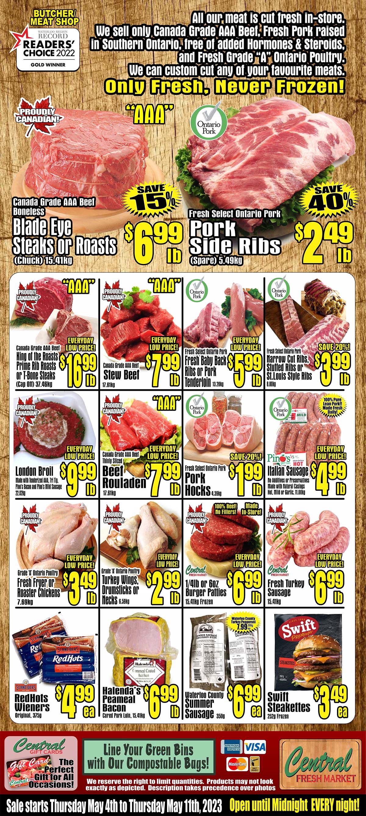 Central Fresh Market Flyer May 4 to 11