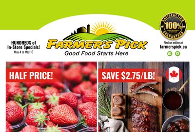 Farmer's Pick Flyer May 4 to 10