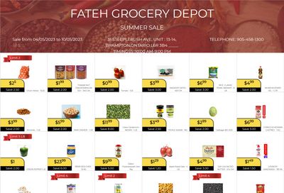 Fateh Grocery Depot Flyer May 4 to 10