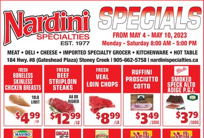 Nardini Specialties Flyer May 4 to 10