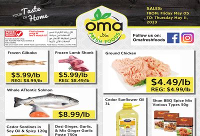 Oma Fresh Foods Flyer May 5 to 11