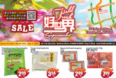 Field Fresh Supermarket Flyer May 5 to 11