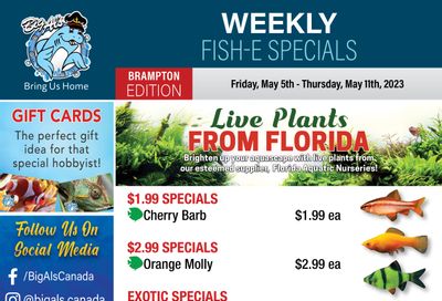 Big Al's (Brampton) Weekly Specials May 5 to 11